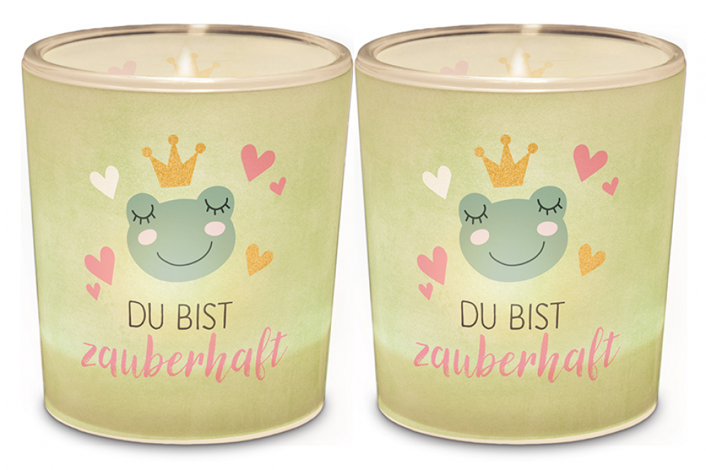 Teelichthalter/Windlicht "Du bist zauberhaft" - Poesie